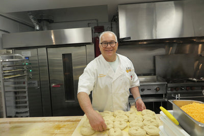 Handcrafted artisan bagels being made at The Eccentric Bagel