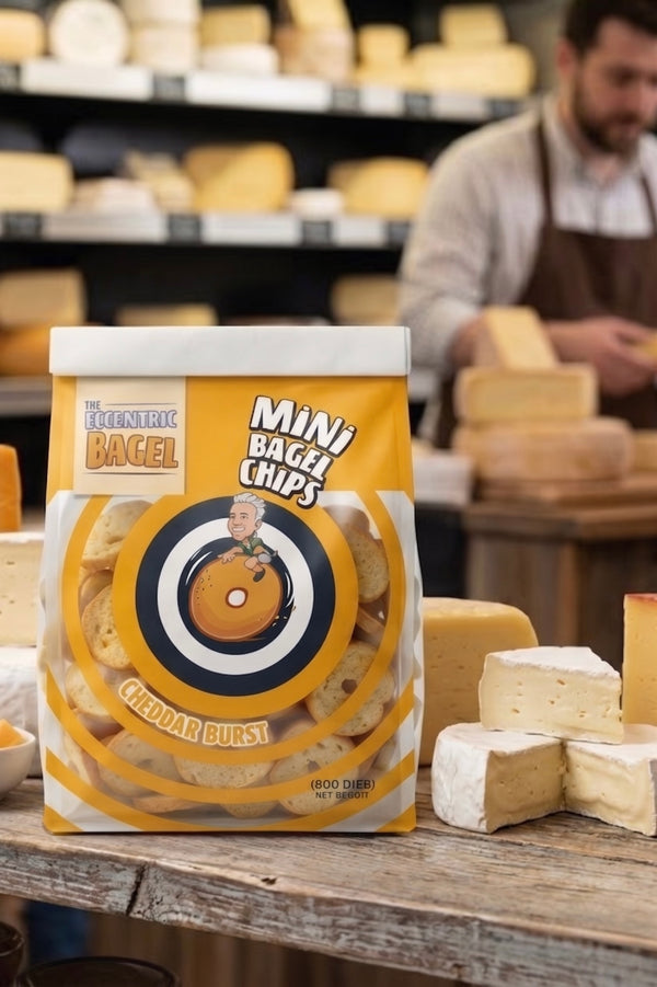 Eccentric Bagel Mini Chips – Cheddar Burst