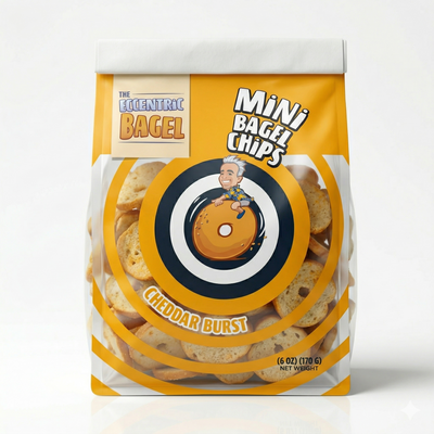 Eccentric Bagel Mini Chips – Cheddar Burst