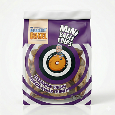 Eccentric Bagel Mini Chips - Cinnamon Raisin Brown Sugar Crunch